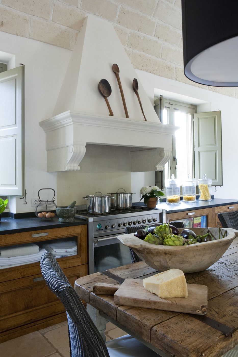 Masseria kitchen, Puglia